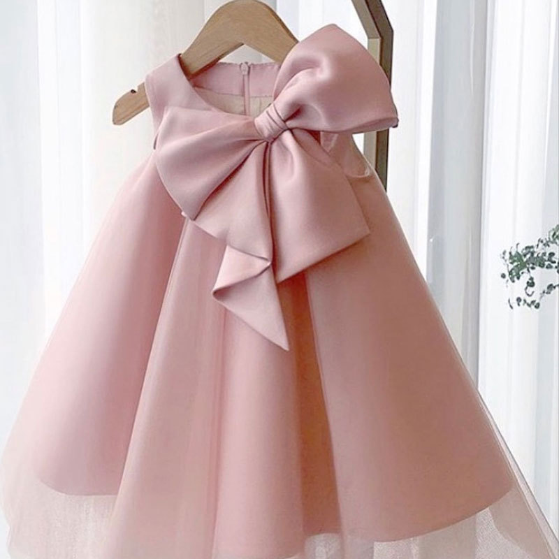 Baby Q Clothing - Sommer großen Bogen Baby Mädchen Kleid