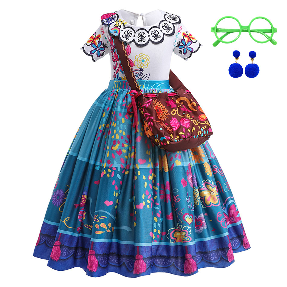 Baby Q Clothing - Mädchen Prinzessin Kostüm Kinder Encanto Halloween