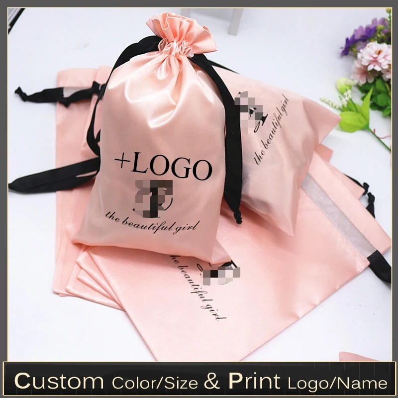 Baby Clothing Easter - 20PCS Baby Rosa Seide Satin Beutel