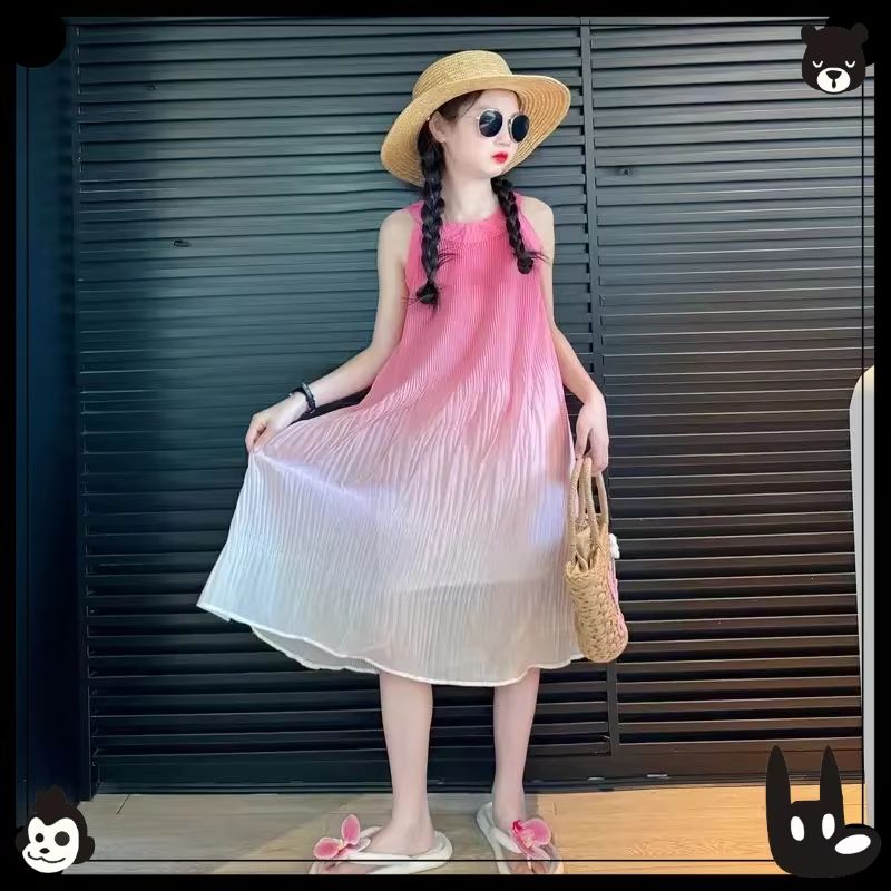 Baby Clothing Line - Ärmellose Prinzessinnenkleider für Mädchen, Baby-Print, süße