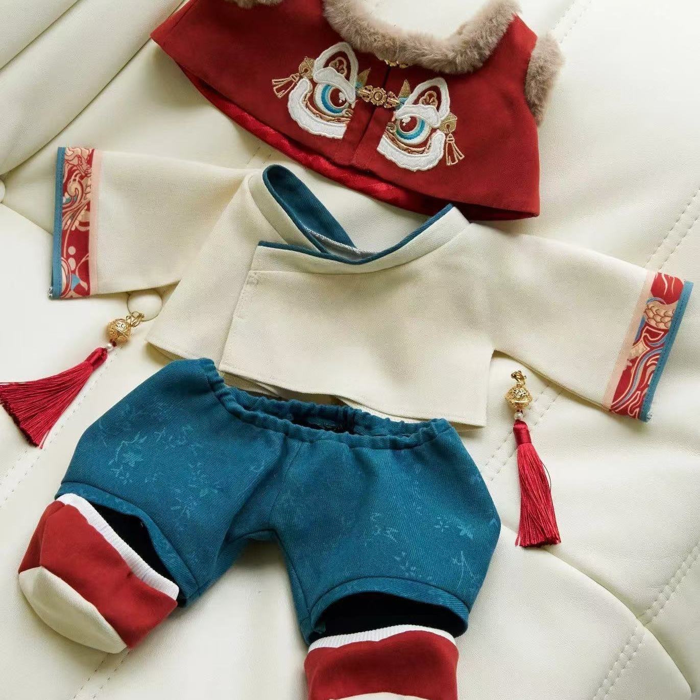 Baby Clothing Unisex - 40-cm-Puppe, neue Neujahrskleidung, chinesischer alter Stil,