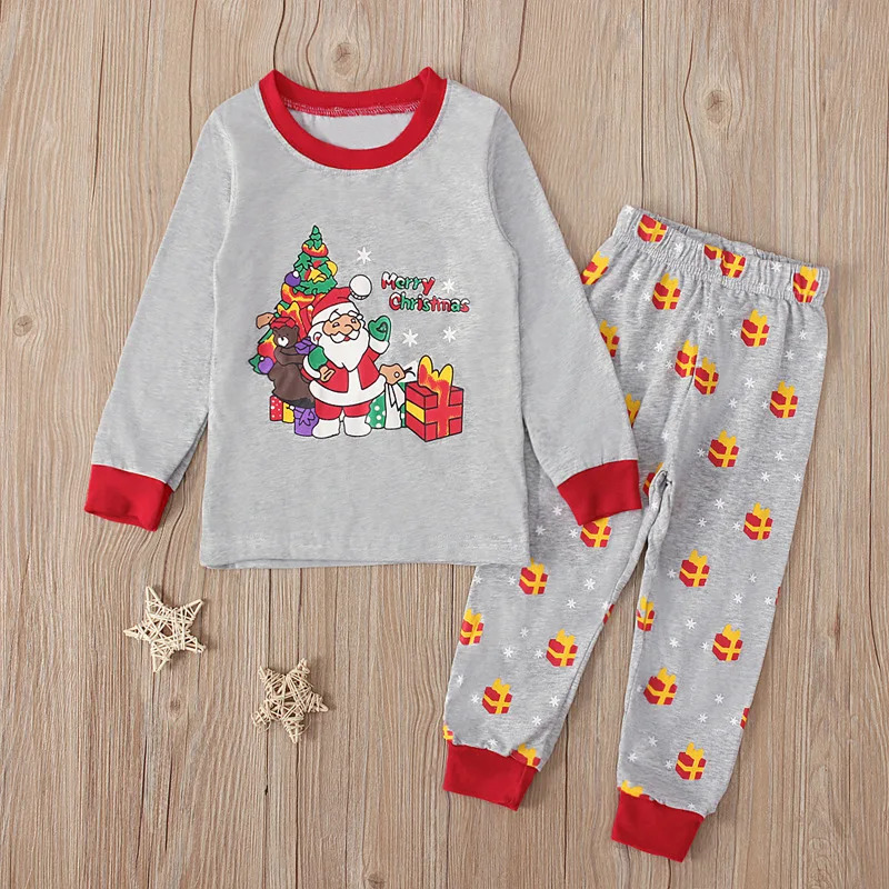 Grauer Kinder-Pyjama mit Weihn – Baby Clothing Unisex Bewertung und Preis