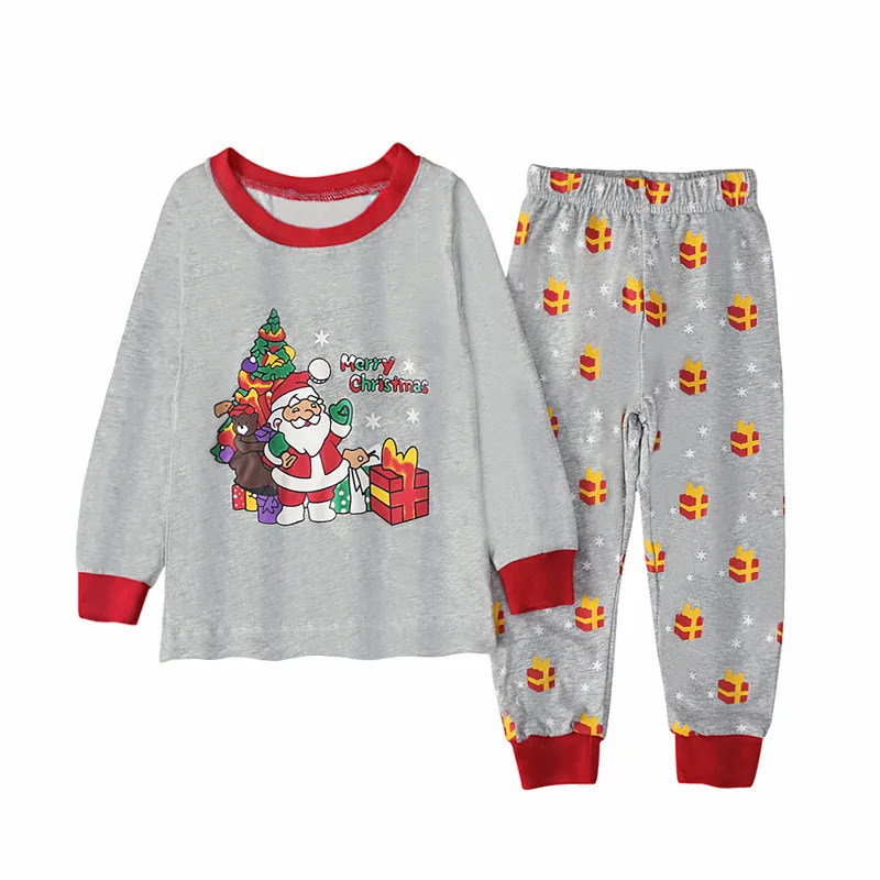 Grauer Kinder-Pyjama mit Weihn – Baby Clothing Unisex Bewertung und Preis