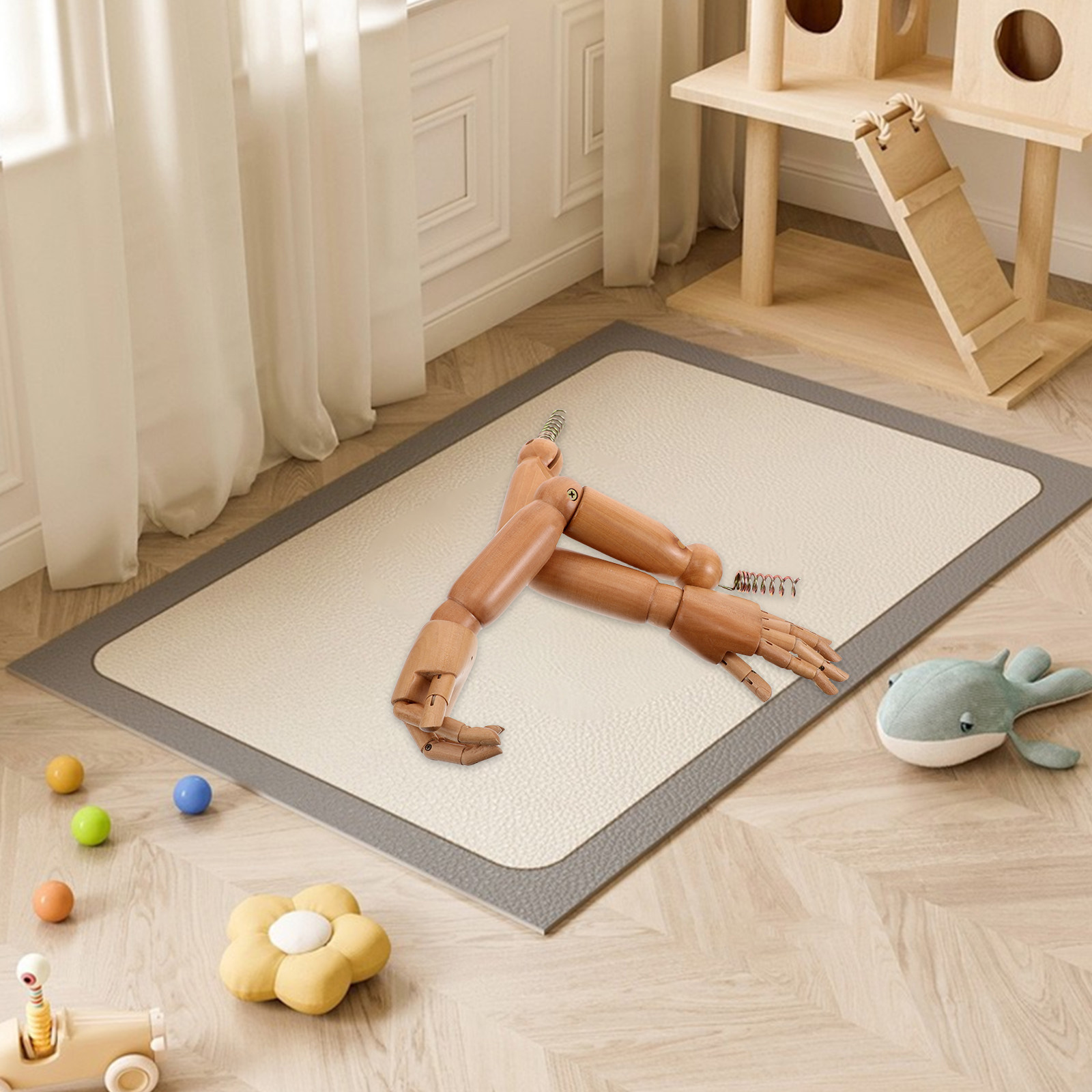 1 Paar bewegliche Holz-Schaufe – Baby Clothing Display Bewertung und Preis