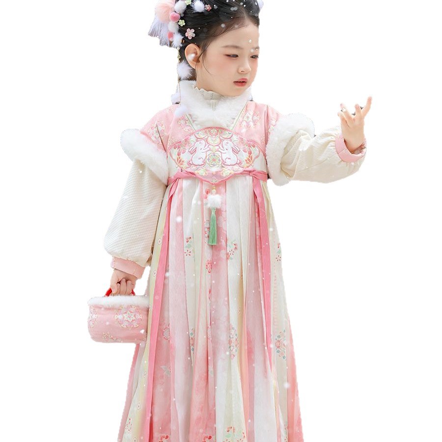 2025 Mädchen Fee Hanfu Kinder  – Baby Clothing Winter Bewertung und Preis