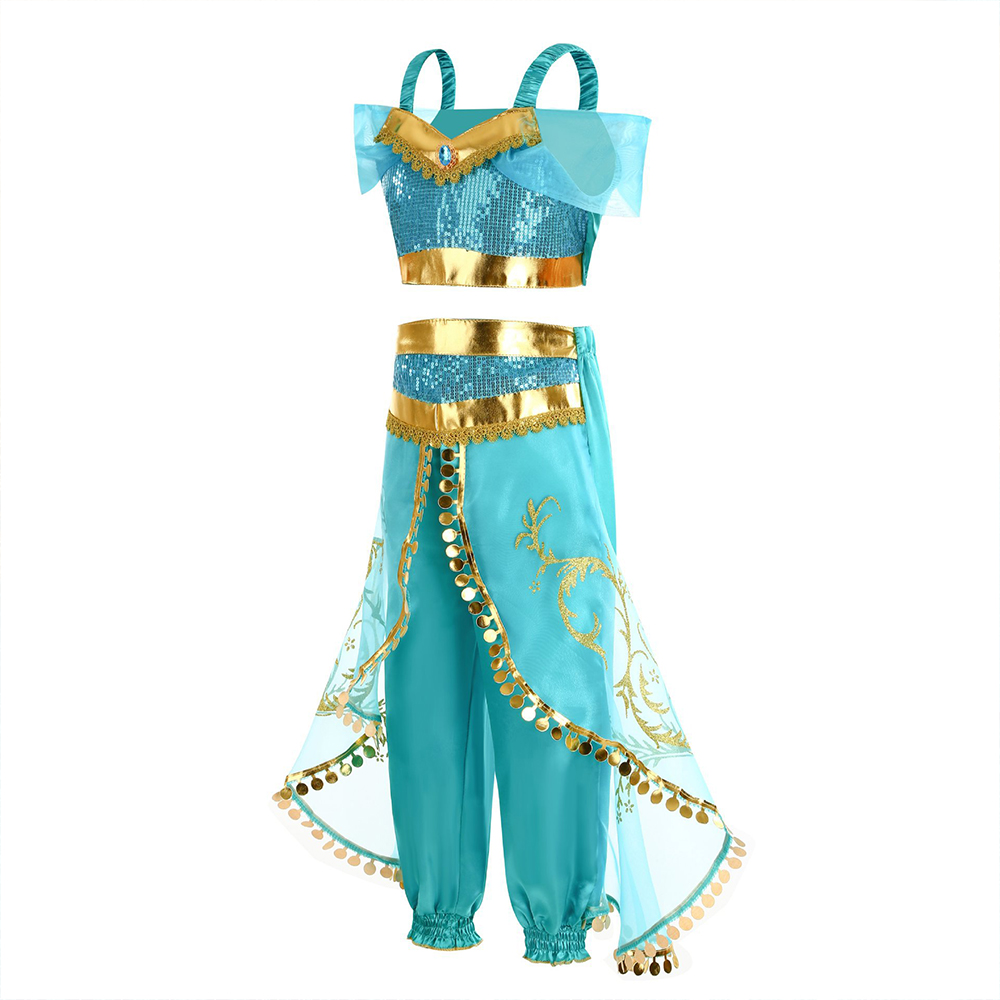 Mädchen-Jasmin-Fantasiekostüm, – Baby Q Clothing Bewertung und Preis